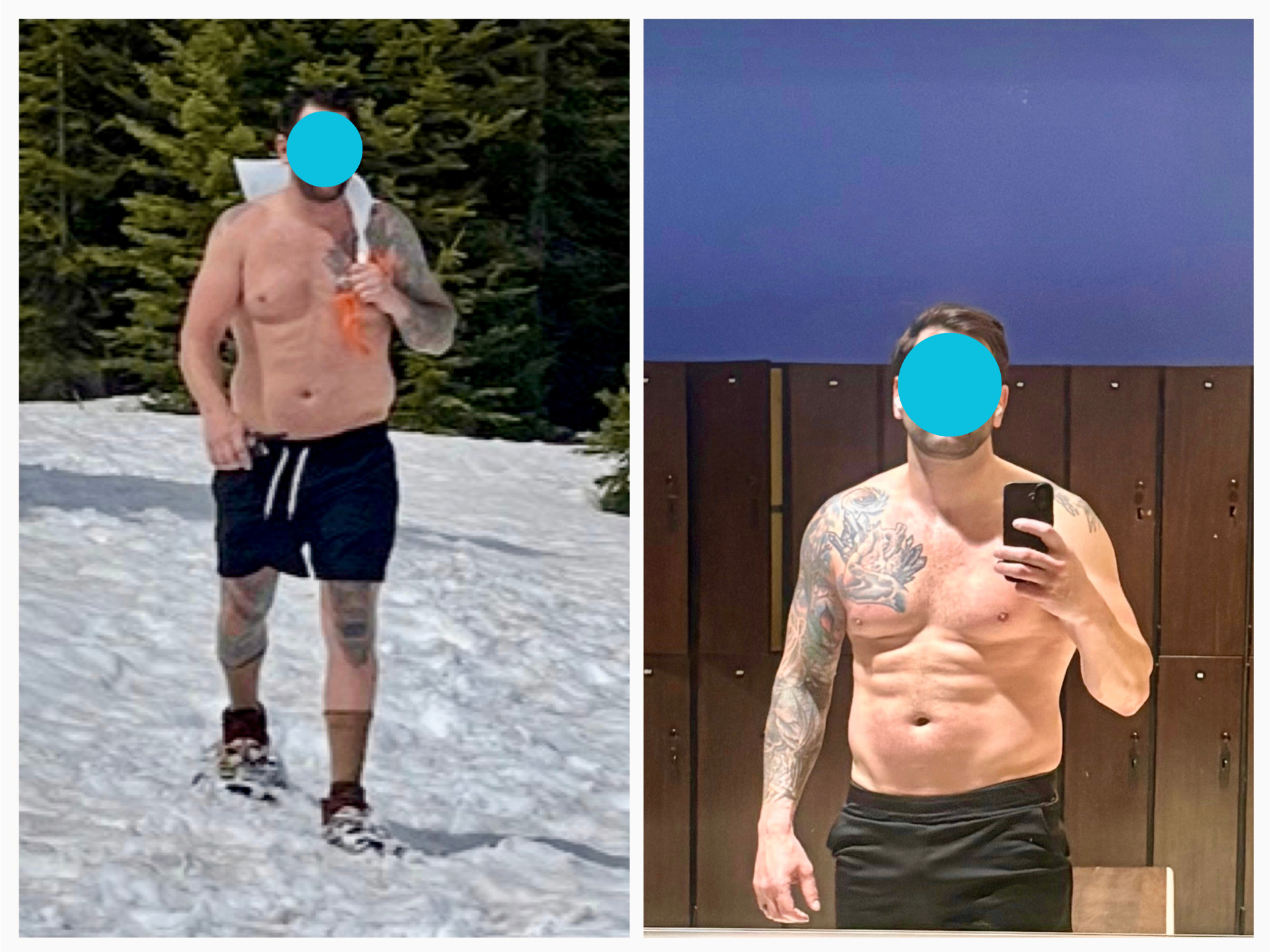 Ryan before/after transformation